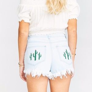 Show Me Your Mumu Cactus High Waisted Shorts